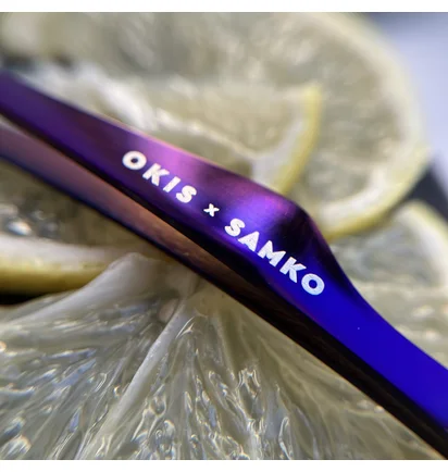 Классический пинцет Okis Easy Tweezy x Samko, фиолетовый