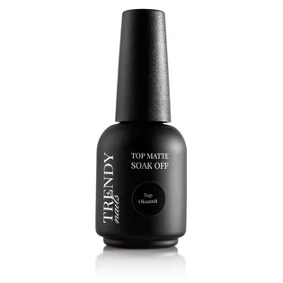 Матовий топ для гель-лаку Trendy Nails Top Matte Oksamite HEMA/TPO free, 15 мл