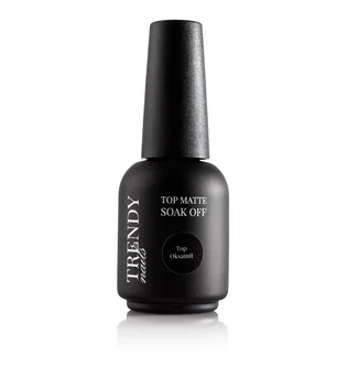 Матовий топ для гель-лаку Trendy Nails Top Matte Oksamite HEMA/TPO free, 15 мл