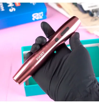 Модульна машинка для татуажу зі змінним блоком батареї Mast P20 WQP-020, Pink