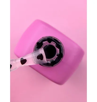 Top do lakieru hybrydowego bez warstwy lepkiej Luna Moon Romantic Black, 13 ml