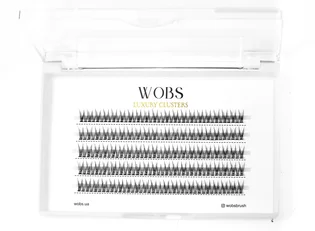 Sztuczne kępki rzęs WoBs Fish Tail 20D, grubość 0.10, długość 8 mm, 200 szt