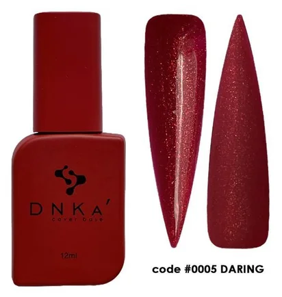 Камуфлирующая база для ногтей DNKa' Cover Rubber Base French #0005 Daring, 12 мл