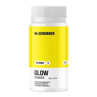 Пудра для щоденного очищення обличчя Mr.Scrubber Glow Vitamin C, з вітаміном С, 50 г