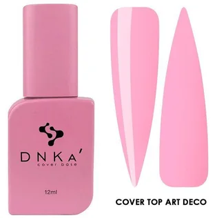 Камуфлюючий топ для нігтів без липкого шару DNKa' Cover Top Art Deco, 12 мл