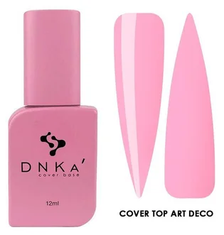 Камуфлюючий топ для нігтів без липкого шару DNKa' Cover Top Art Deco, 12 мл