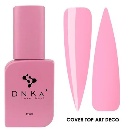 Камуфлюючий топ для нігтів без липкого шару DNKa' Cover Top Art Deco, 12 мл