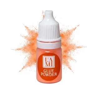 Клей-пудра для корейської техніки ламінування Lami Lashes Glue Powder, помаранчева, 3 г