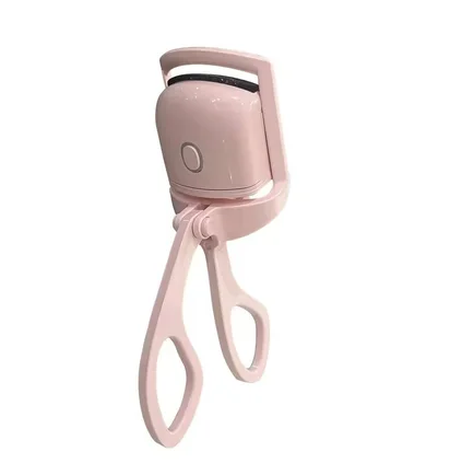 Електричний затискач-щипці USB для завивки вій, рожевий