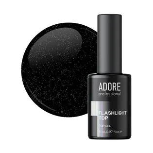 Топ для нігтів світловідбиваючий без липкого шару Adore Professional Flashlight Top №03 Holographic, UV-фільтр, 8 мл