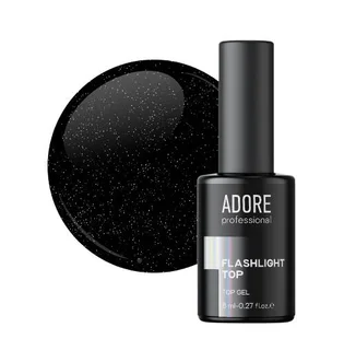 Топ для нігтів світловідбиваючий без липкого шару Adore Professional Flashlight Top №03 Holographic, UV-фільтр, 8 мл