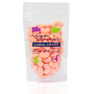 Воск в гранулах для депиляции Viya Browista, Coral Heart, 100 г
