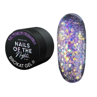 Дизайн-гель для нігтів Nails Of The Day Brokat Gel #01, 5 мл
