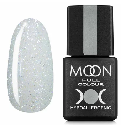 Гель-лак Moon Full Opal Color Gel Polish #508, напівпрозорий з дрібним різнобарвним шиммером, 8 мл