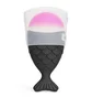 Nail Dust Brush, fish-shaped, black