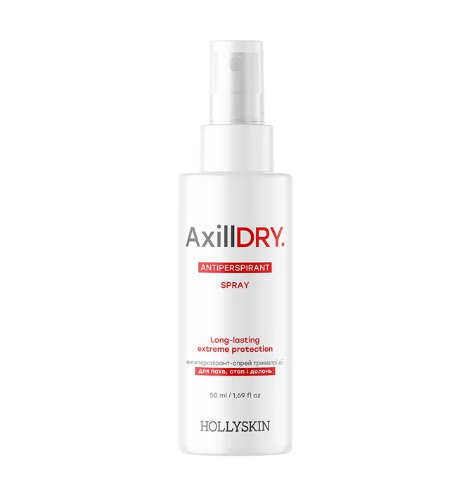 Антиперспірант-спрей тривалої дії HollySkin Axilldry, 50 мл