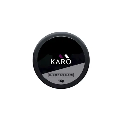 Моделюючий гель для нігтів Karo Builder Gel Clear, 15 мл