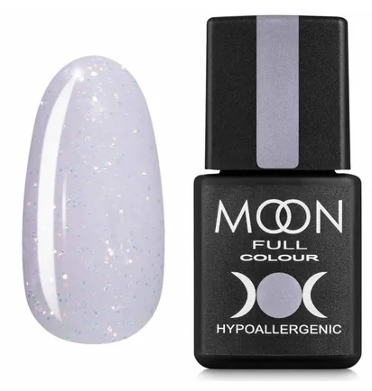 Гель-лак Moon Full Opal Color Gel Polish #510, з дрібним різнобарвним шиммером, 8 мл