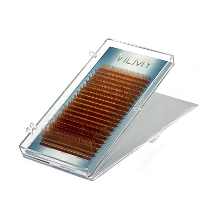 Rzęsy Light Brown Mix Vilmy, skręt C, grubość 0.07, długość 6-10 mm, 20 linii