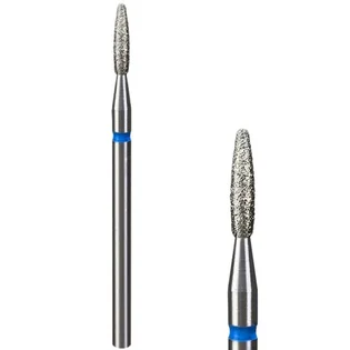 Алмазна насадка Mart, Полум'я Тупе, Blue, 2.1×8 мм