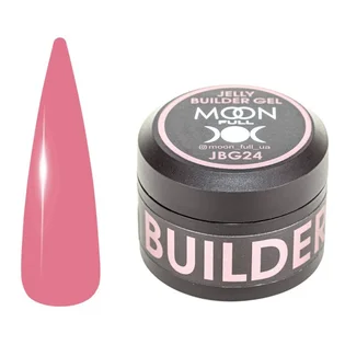 Żel-galaretka do przedłużania paznokci Moon Full Builder #24, różowy, 30 ml