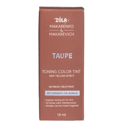 Tonująca farba do brwi ZOLA x Makarenko, Taupe, 10 ml