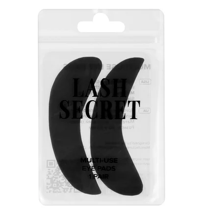 Багаторазові силіконові патчі Lash Secret, чорні, 1 пара