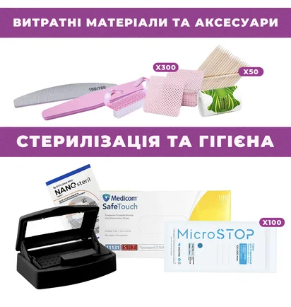 Базовий набір для майстрів манікюру Adore Professional
