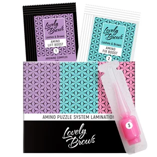 Система ламінування брів та вій Lovely Brows Amino Puzzle System, в саше