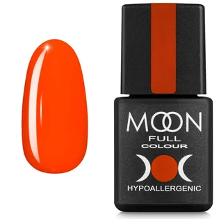 Гель-лак Moon Full Neon #707, морквяно-кораловий, 8 мл