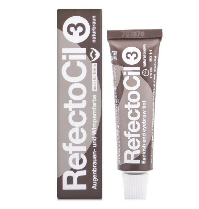 Фарба для брів та вій Refectocil, Natural Brown #3, 15 мл