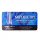 Гелевые типсы Soft Long Coffin #1, прозрачные, 500 шт