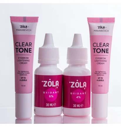 Krem do rozjaśniania brwi ZOLA x Makarevich Clear Tone, 15 ml