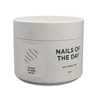 Топ без липкого шару без УФ-фільтрів Nails Of The Day No Stress Top No Wipe, 30 мл