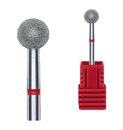 Diamond Drill Bit Kraken Nails, ball, with red notch, 7.0×6.9 mm
