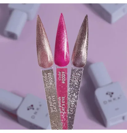 Гель-лак для нігтів DNKa' Gel Polish Cat Eye #0008, 12 мл