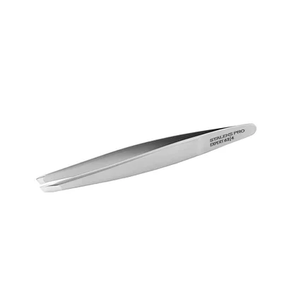 Пінцет для брів Staleks Expert 62 Type 4, з вузькими скошеними кромками