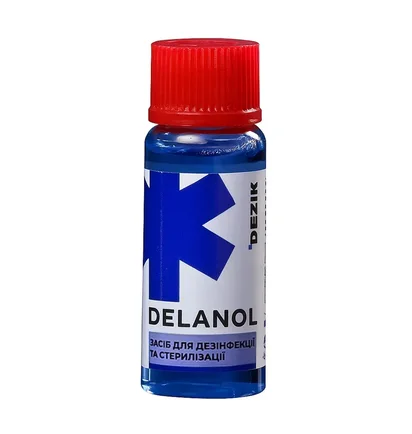 Засіб для дезінфекції та стерилізації інструментів Delanol Dezik, 20 мл