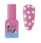 Top do lakieru hybrydowego bez warstwy lepkiej Luna Moon Romantic White, 13 ml