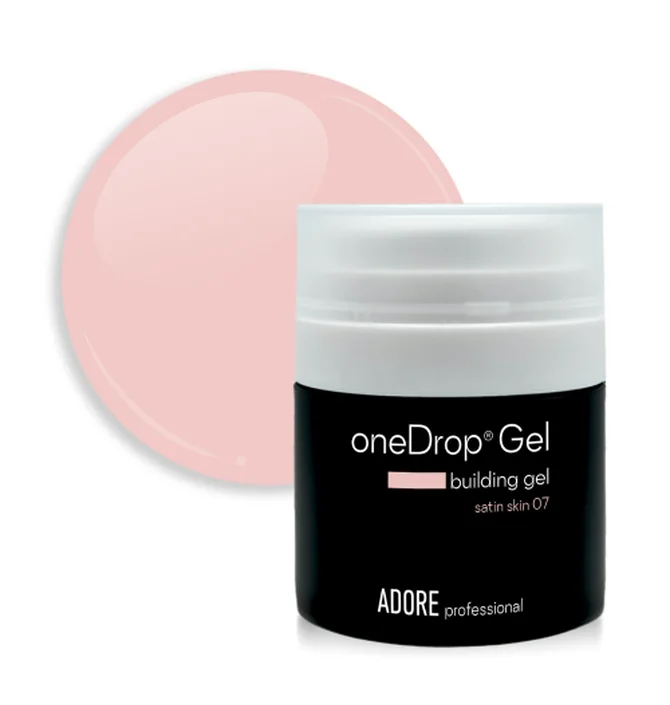 Гель для нарощування нігтів Adore Professional One Drop Gel №07 Satin Skin, 30 г