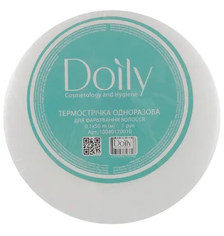 Термолента Doily для фарбування волосся біла, 0.1×50 м