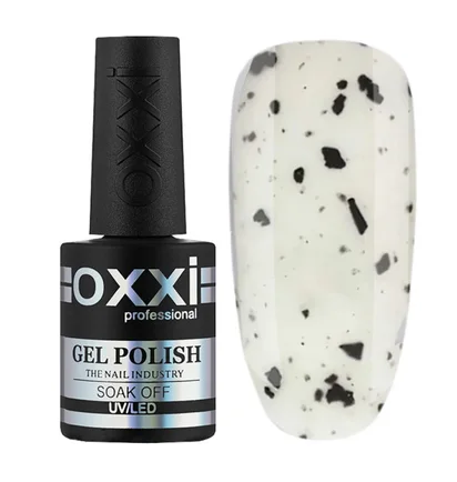 Матовий топ з чорною крихтою Oxxi Professional Twist Matte Top #1, 10 мл