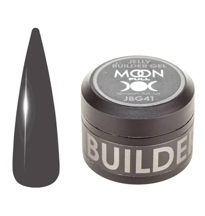 Żel-galaretka do przedłużania paznokci Moon Full Builder #41, antracyt, 30 ml