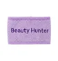 Махрова пов'язка для волосся на липучці Beauty Hunter, фіолетова 
