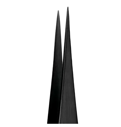 Prosta pęseta do rzęs Vilmy V-14b, czarna