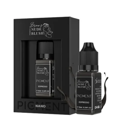 Permanent Makeup Pigment Nude Blush Brows Nano, Espresso, 10 ml