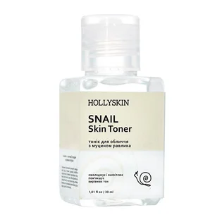 Тонік для обличчя HollySkin Snail Skin Toner, 30 мл