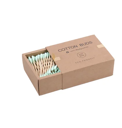 Ватні палички Biodegradable Cotton Buds, зелені, 200 шт