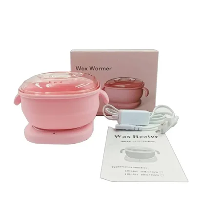 Wax Heater with base, pink, 100 W, 400 ml