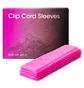 Бар'єрний захист для кліп-корду Clip Cord Sleeves, рожевий, 80×5 см, 125 шт